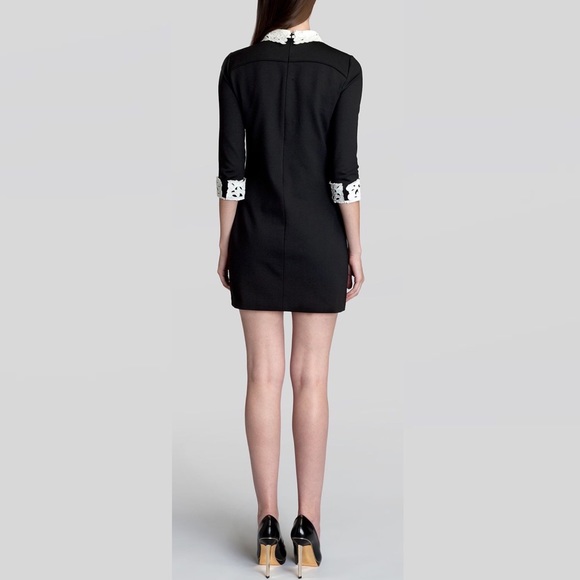 TED BAKER 'Currie' Lace Detail Knit Tunic Dress In Black 3 - Picture 12 of 12